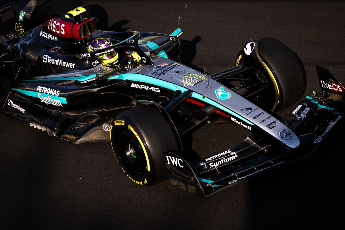 Lewis Hamilton headed a Mercedes one-two in final practice for the Italian Grand Prix in Monza. Image: Bearne / XPB Images