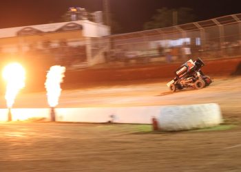 Jock Goodyer won on the final night of the Red Hot Summer Shootout at Toowoomba Speedway. Image: Matthew Paul Photography