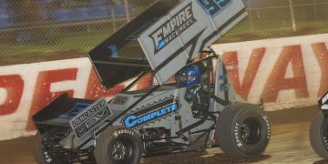 Carson Macedo won on Night at at Toowoomba Speedway. Image: Matthew Paul Photography