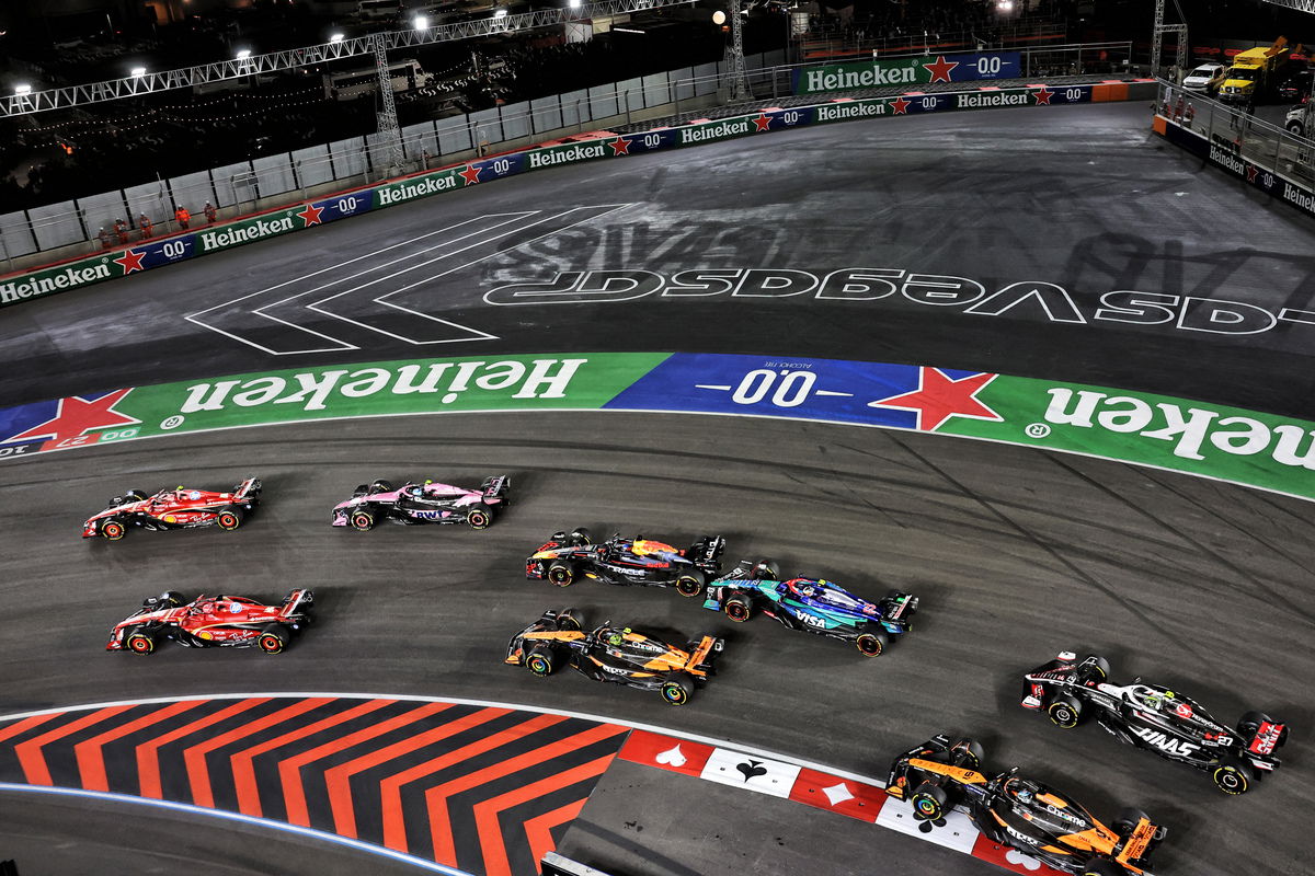 Full results from the Formula 1 Las Vegas Grand Prix at Las Vegas Strip Circuit. Image: Bearne / XPB Images