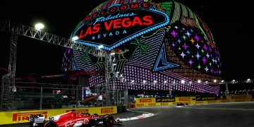 Max Verstappen has his first chance to seal the 2024 world championship in Las Vegas. Image: Charniaux / XPB Images