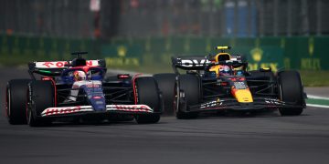 Red Bull motorsport boss Dr Helmut Marko has blamed Liam Lawson for the collision with Sergio Perez during the Mexico City Grand Prix. Image: Jared C. Tilton/Getty Images/Red Bull Content Pool