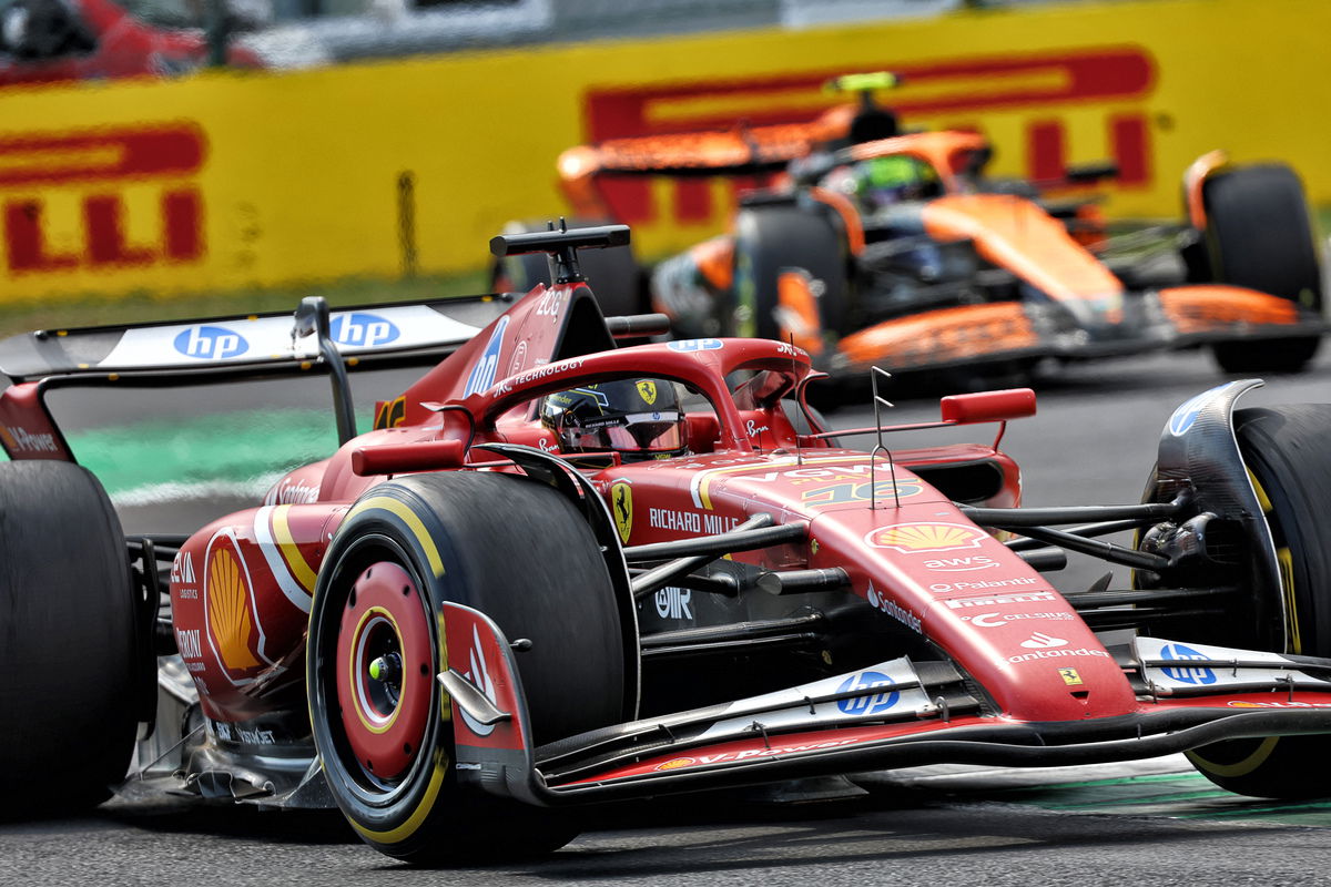 Charles Leclerc handed Ferrari a surprise victory on home soil in sensational style. Image: Batchelor / XPB Images