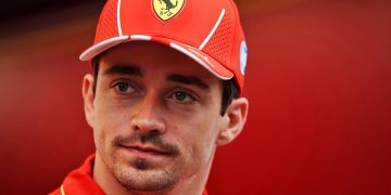 Charles Leclerc has been penalised for his language following the Mexico City Grand Prix last weekend. Image: Staley / XPB Images