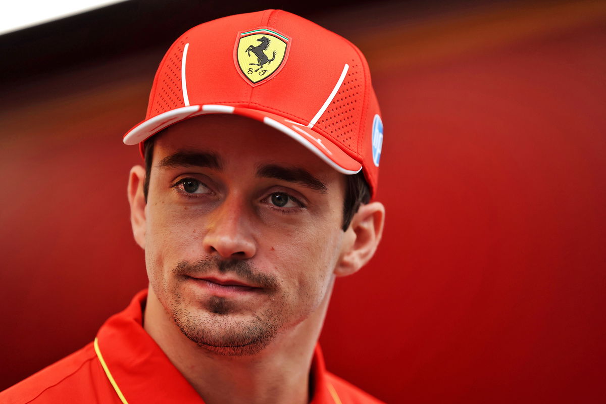 Charles Leclerc has been penalised for his language following the Mexico City Grand Prix last weekend. Image: Staley / XPB Images