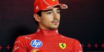 Charles Leclerc has been summoned to meet with the FIA stewards for using foul language in an FIA press conference. Image: Bearne / XPB Images