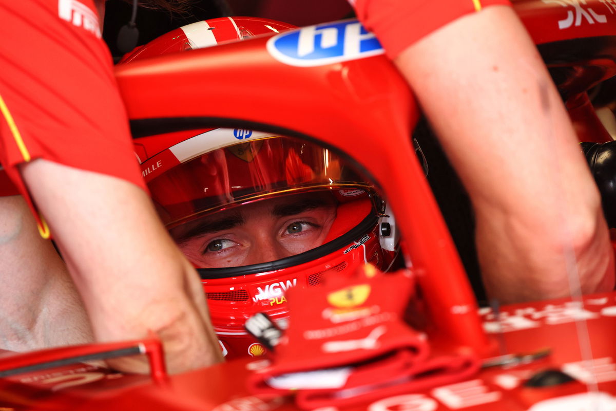 Charles Leclerc recovered from an opening practice crash to end the day fastest in Azerbaijan. Image: Batchelor / XPB Images