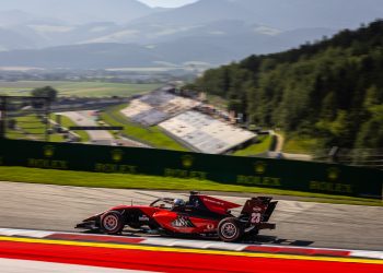 Christian Mansell charged from 11th on the grid to narrowly miss out on a second podium of the weekend in Austria. Image: XPB Images