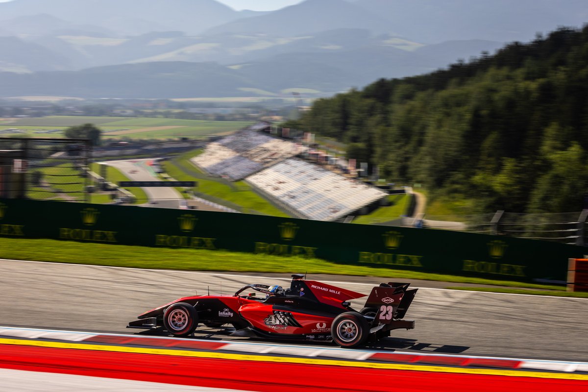 Christian Mansell charged from 11th on the grid to narrowly miss out on a second podium of the weekend in Austria. Image: XPB Images