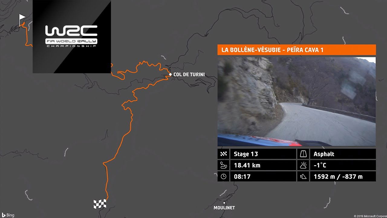 VIDEO: Rallye Monte-Carlo route