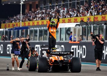 Lando Norris and Oscar Piastri have delivered the team the 2024 Formula 1 constructors’ championship by 14 points over Ferrari. Image: Moy / XPB Images