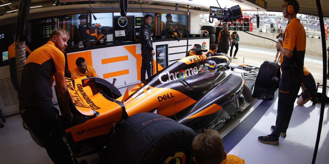 McLaren has a low drag package for the Belgian Grand Prix. Image: McLaren Racing
