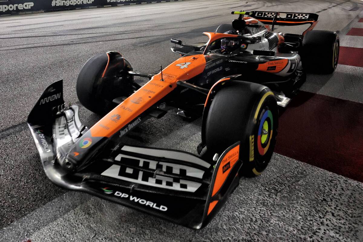 McLaren is at the centre of bizarre allegations surrounding the way the squad prepares its tyres. Image: Bearne / XPB Images