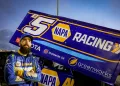 James McFadden is the first confirmed entry for the Adelaide 500 speedway shows. Image: NAPA