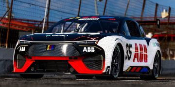 Roland Dane liked what he saw from the ABB EV prototype. Image: NASCAR