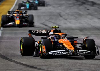 Lando Norris has obliterated the field to win the Singapore Grand Prix with ease. Image: XPB Images