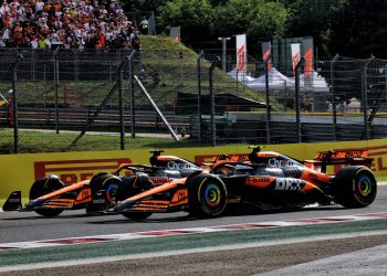 Race winner Oscar Piastri (AUS) McLaren MCL38 and Lando Norris (GBR) McLaren MCL38 at the end of the race.
21.07.2024. Formula 1 World Championship, Rd 13, Hungarian Grand Prix, Budapest, Hungary, Race Day.
- www.xpbimages.com, EMail: requests@xpbimages.com © Copyright: Charniaux / XPB Images