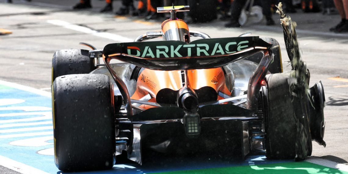 Lando Norris has slammed Max Verstappen following their crash during the Austrian Grand Prix. Image: Batchelor / XPB Images