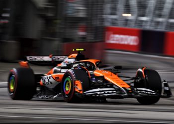 Lando Norris will start the Singapore Grand Prix from pole position. Image: XPB Images