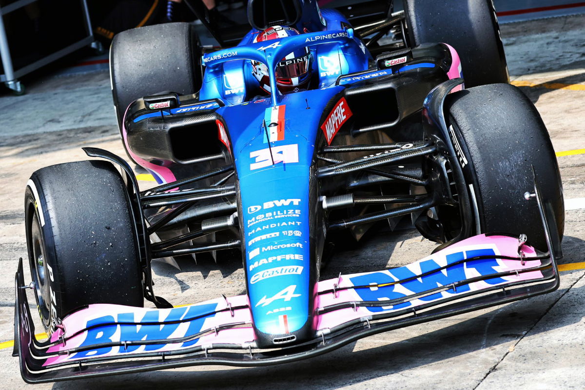 Esteban Ocon was fastest in Free Practice 2 in Interlagos