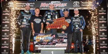 Jock Goodyer claimed the Festival of Sprintcars title in the West. Image: Richard Hathaway Photography