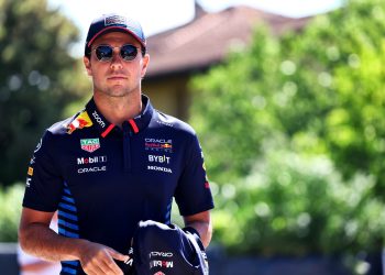 Sergio Perez looks set to remain with Red Bull Racing beyond the F1 summer break. Image: Batchelor / XPB Images