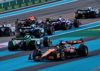 Victory in the constructors’ championship made up for a miserable Abu Dhabi GP for Oscar Piastri. Image: Batchelor / XPB Images