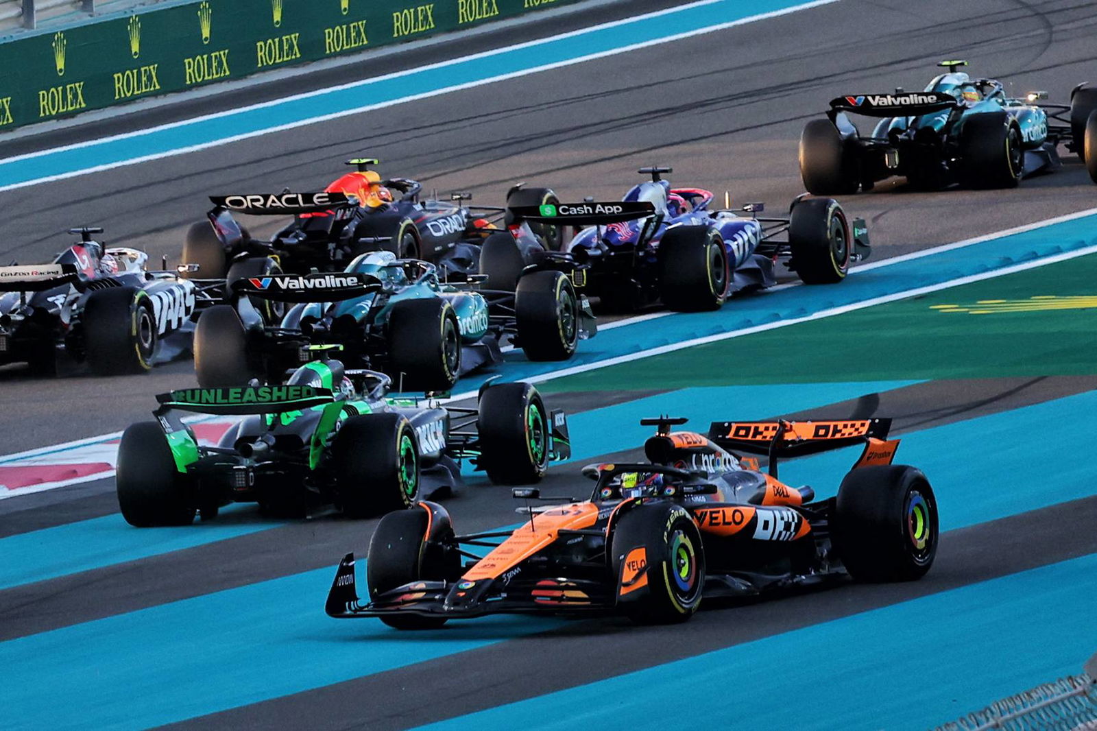 Victory in the constructors’ championship made up for a miserable Abu Dhabi GP for Oscar Piastri. Image: Batchelor / XPB Images