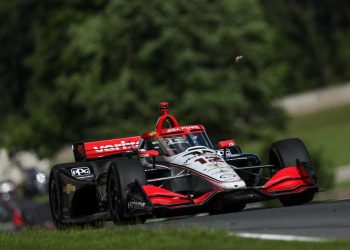 Will Power has ended a two-year winless streak to head a Penske one-two-three. Image: IndyCar