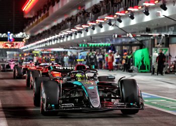 Provisional starting grid for the Formula 1 Las Vegas Grand Prix at Las Vegas Strip Circuit. Image: Batchelor / XPB Images