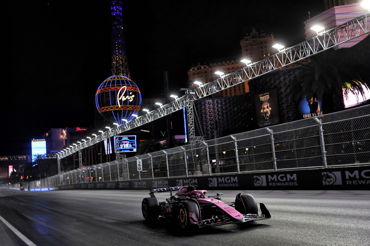 Full results from Free Practice 2 from the Formula 1 Las Vegas Grand Prix at Las Vegas Strip Circuit. Image: Bearne / XPB Images