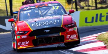 Max Vidau finished third in Race 9 of the Super2 Series at Mount Panorama.