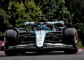 George Russell has been stripped of victory in the Formula 1 Belgian Grand Prix. Image: Charniaux / XPB Images