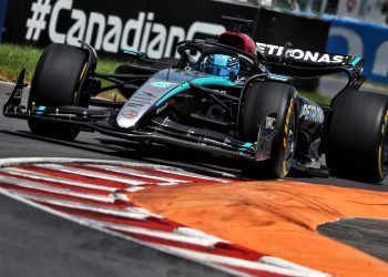 George Russell has secured pole position for the Canadian Grand Prix for Mercedes. Image: Charniaux / XPB Images