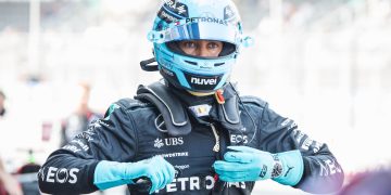 George Russell was left without an explanation for why he crashed out of Free Practice 2 for the Mexico City Grand Prix. Image: Bearne / XPB Images