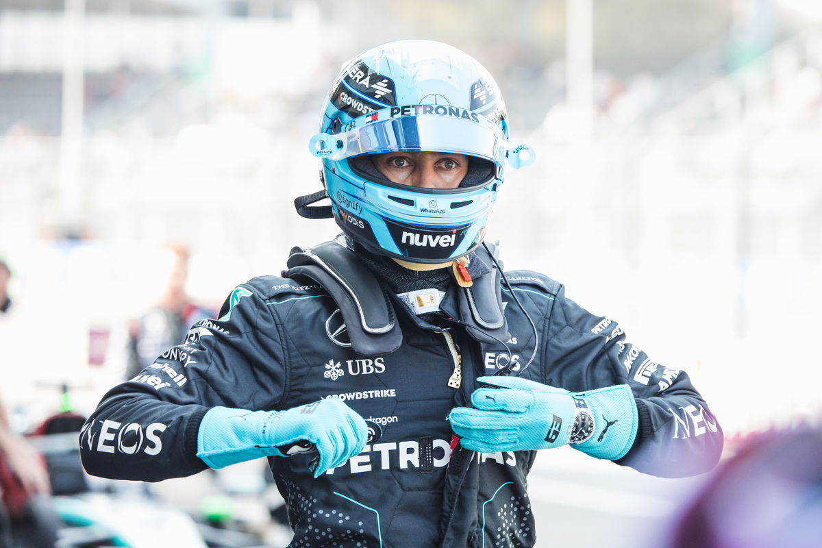 George Russell was left without an explanation for why he crashed out of Free Practice 2 for the Mexico City Grand Prix. Image: Bearne / XPB Images