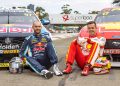 Shane van Gisbergen (left) with Scott McLaughlin at the Adelaide 500 in 2020. Image: Mark Horsburgh