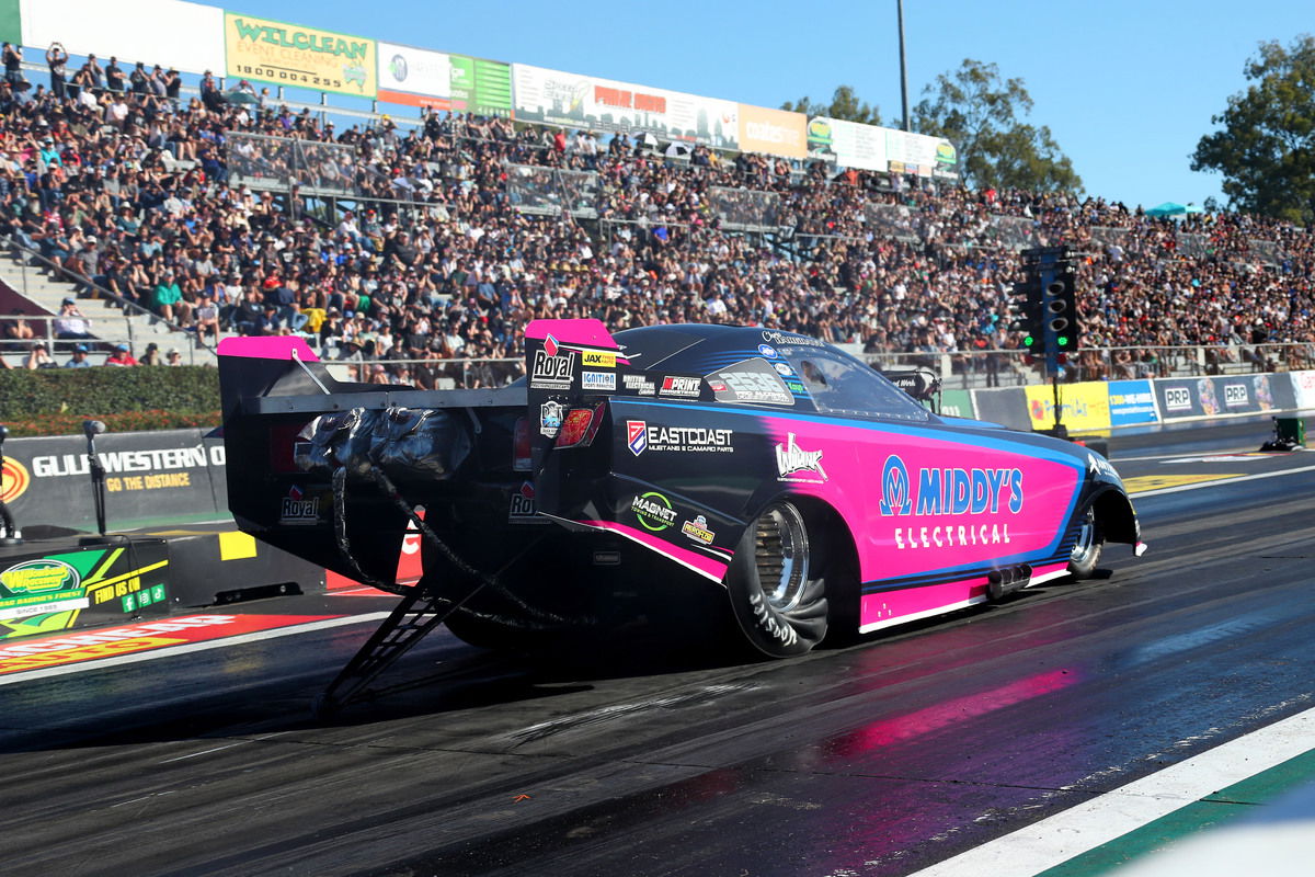 Two worlds will collide in March for the first ever double header for Sydney International Speedway and Sydney Dragway. Image: Grant Stephens / Cackling Pipes Photography