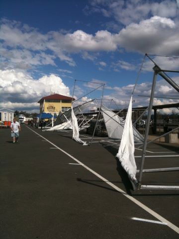 Fickle weather plays havoc in Queensland V8 test