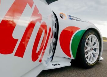 A teaser of a Castrol retro livery.