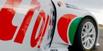 A teaser of a Castrol retro livery.