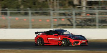 The pace-setting Porsche at Queensland Raceway. Image: Supplied