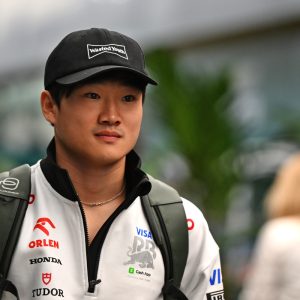 Yuki Tsunoda has revealed he was almost refused entry into the United States as he landed for this weekend’s Las Vegas Grand Prix. Image: Price / XPB Images