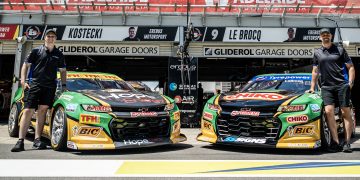 The Tree Cleanup Specialist-backed #1 and #99 Erebus Motorsport Chevrolet Camaros.