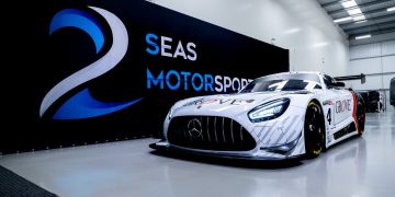 The Grove Racing/2 Seas Motorsport Mercedes-AMG GT3.