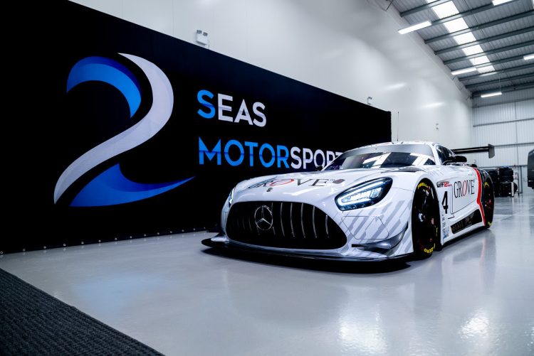 The Grove Racing/2 Seas Motorsport Mercedes-AMG GT3.