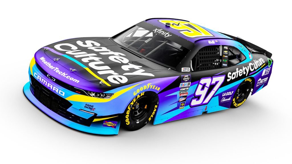 Shane van Gisbergen's car will carry primary sponsorship from SafetyCulture in three Xfinity Series races and his Daytona Cup debut. Image: Supplied