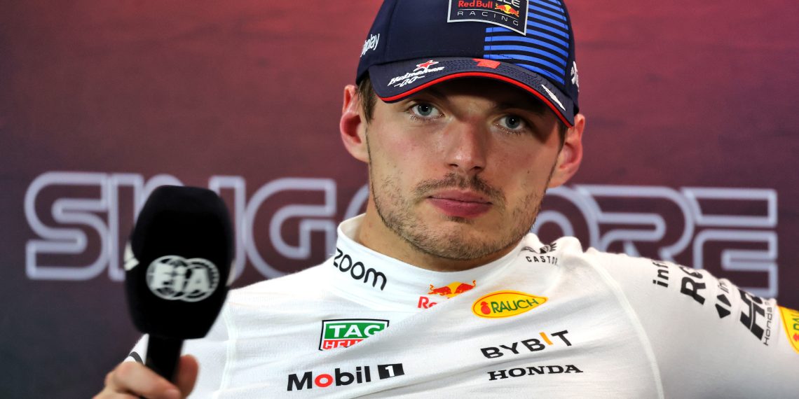 Singapore Grand Prix steward Johnny Herbert has explained why officials pinged Max Verstappen for swearing. Image: Rew / XPB Images