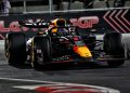 Max Verstappen’s hopes of claiming his fourth drivers’ championship look likely to have to wait a week. Image: Charniaux / XPB Images