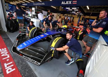 Officials have handed Williams a fine after a bizarre error on Alex Albon’s car. Image: Bearne / XPB Images